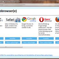 Deaktivere browser valg i Windows