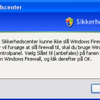 Fejl på din lokale Windows firewall