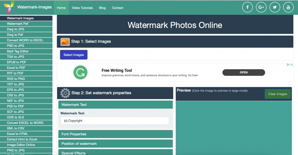 Watermark Photos Online