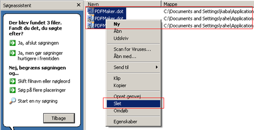Adobe PDFMaker fejl i Office Word