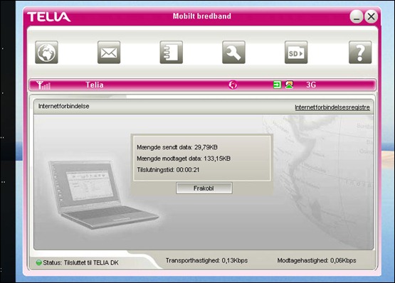 Installation af Telia Mobilt bredbånd på XP